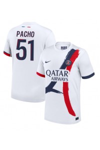 Paris Saint-Germain Willian Pacho #51 Jalkapallovaatteet Vieraspaita 2024-25 Lyhythihainen